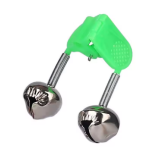 LED Night Fishing Bite Bait Alarm 2 Bells Light Rod Tip Clip Alert Ring- 5 Pack