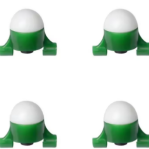 LED Fishing Bite Alarms – Green/White Clip-On Rod Strike Indicators 4 Pack Green