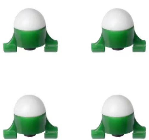 LED Fishing Bite Alarms – Green/White Clip-On Rod Strike Indicators 4 Pack Green