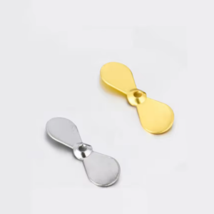 Mikton Outdoors- Micro 2-Blade Propeller Lure Blades — 2.5mm x 6mm- 50 Pack