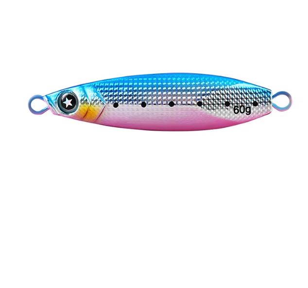 Mikton Outdoors 5PCS Vertical Jig Fishing Lures Variety Pack 5 Colors Metal Jigs No Hooks 60g - Image 8