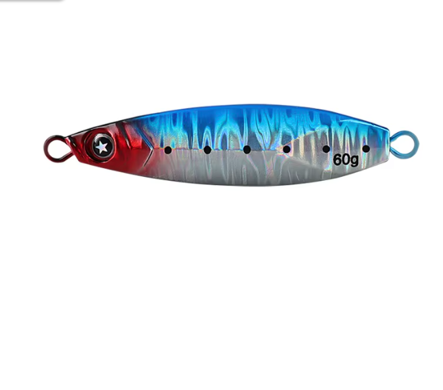 Mikton Outdoors 5PCS Vertical Jig Fishing Lures Variety Pack 5 Colors Metal Jigs No Hooks 60g - Image 6